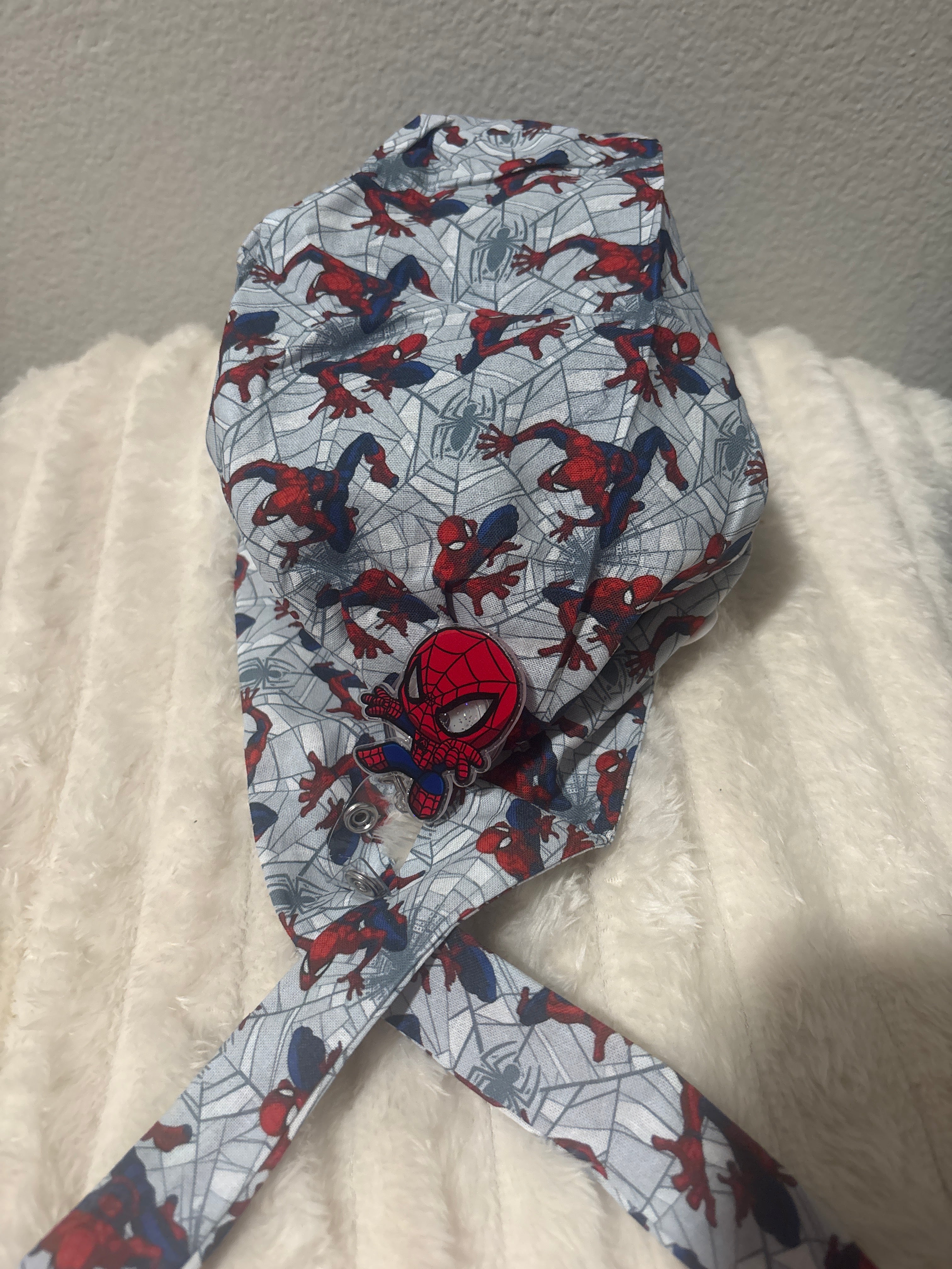 Spidey Scrub Cap & Badge Reel