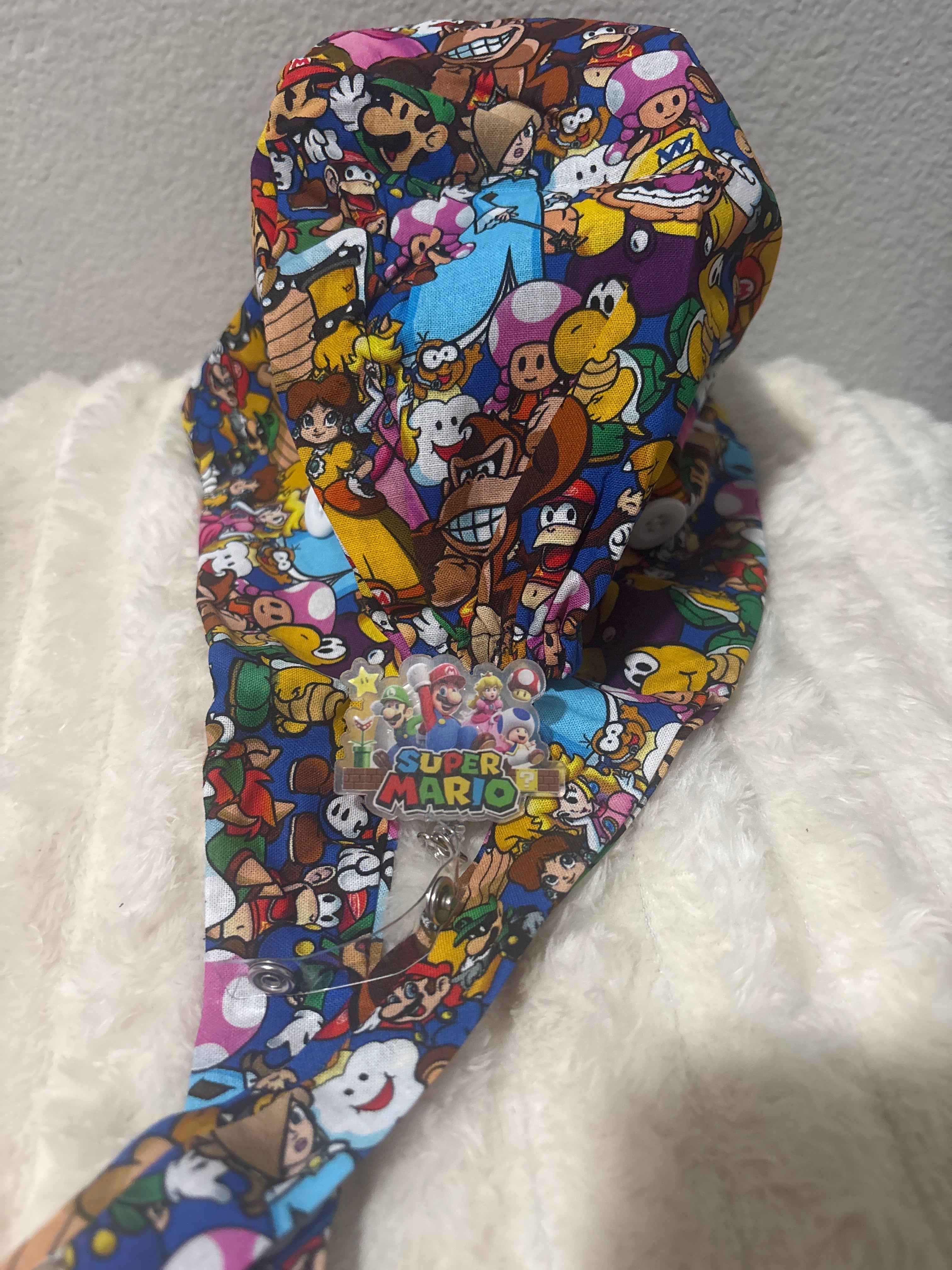 Boss Battle Scrub Cap and Badge Reel