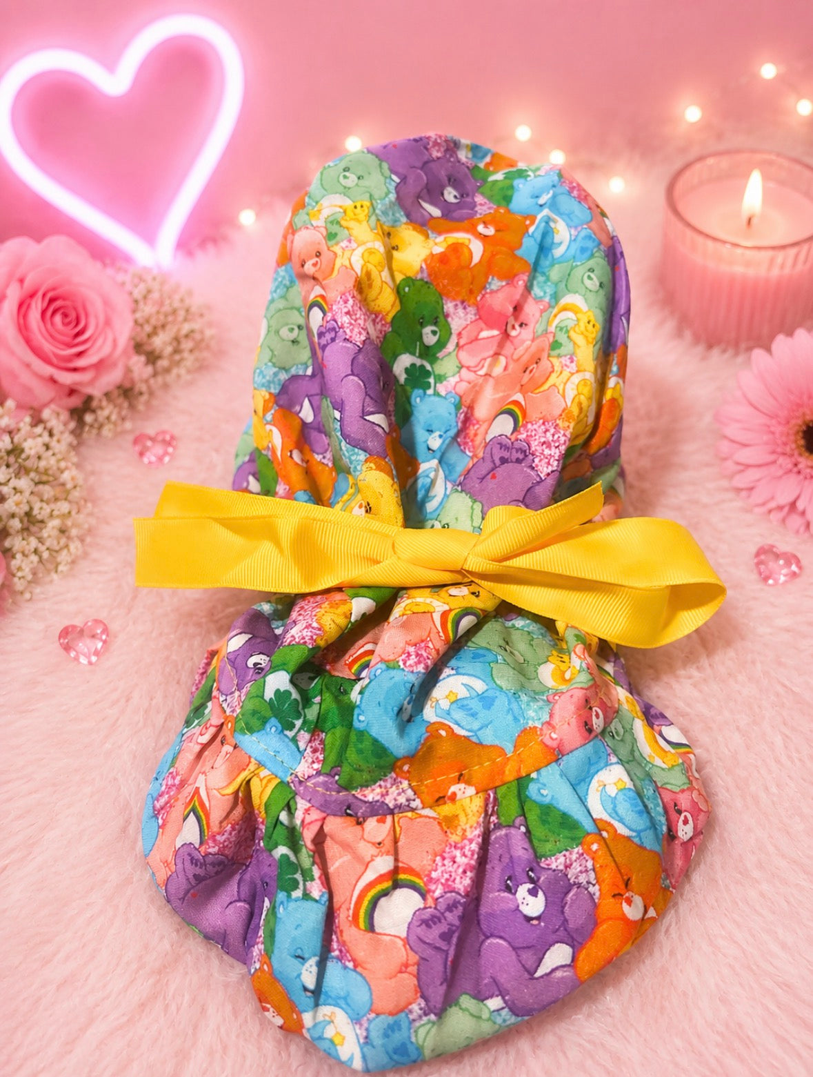 Caring Bear Ponytail Scrub Cap