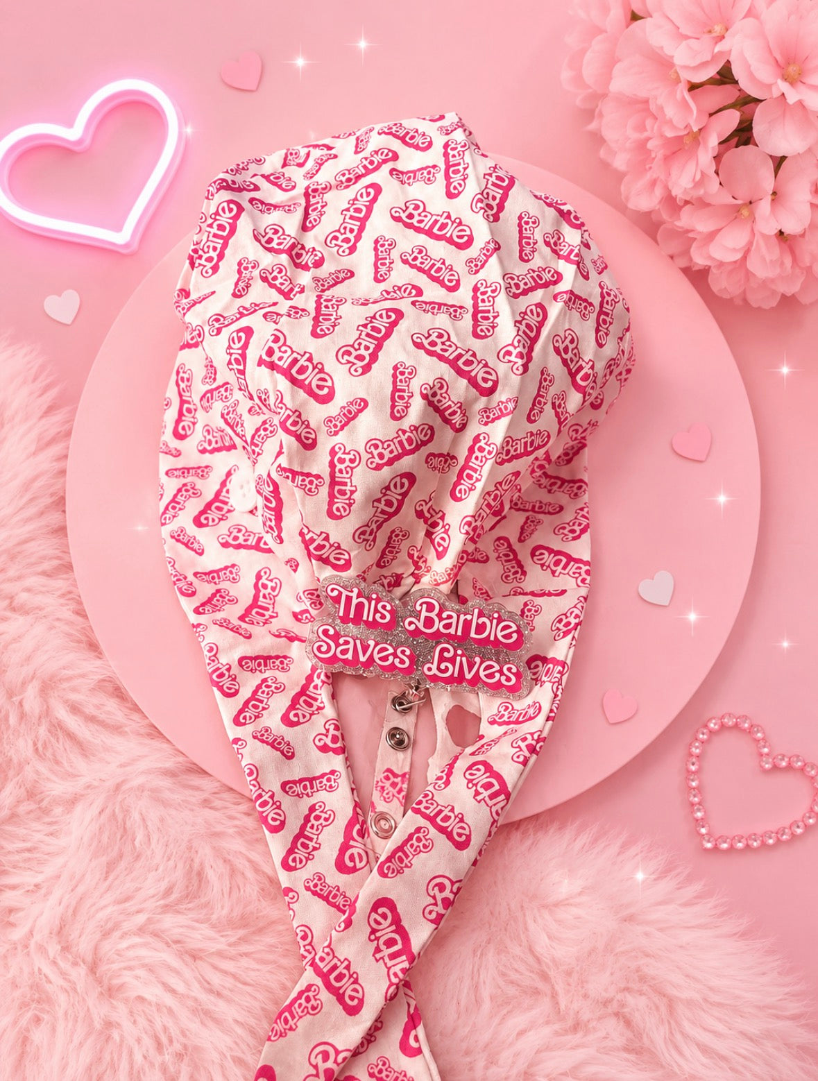 Barbs Scrub Cap & Badge Reel