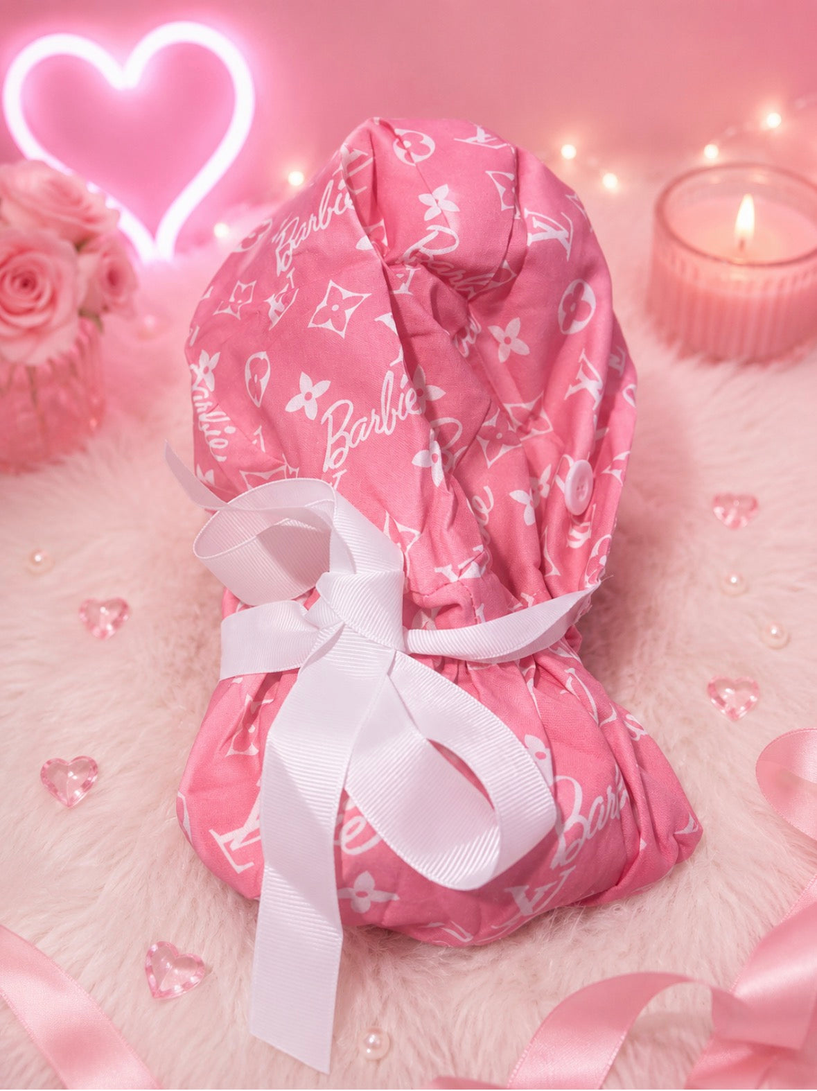 Barbie LV Ponytail Scrub Cap