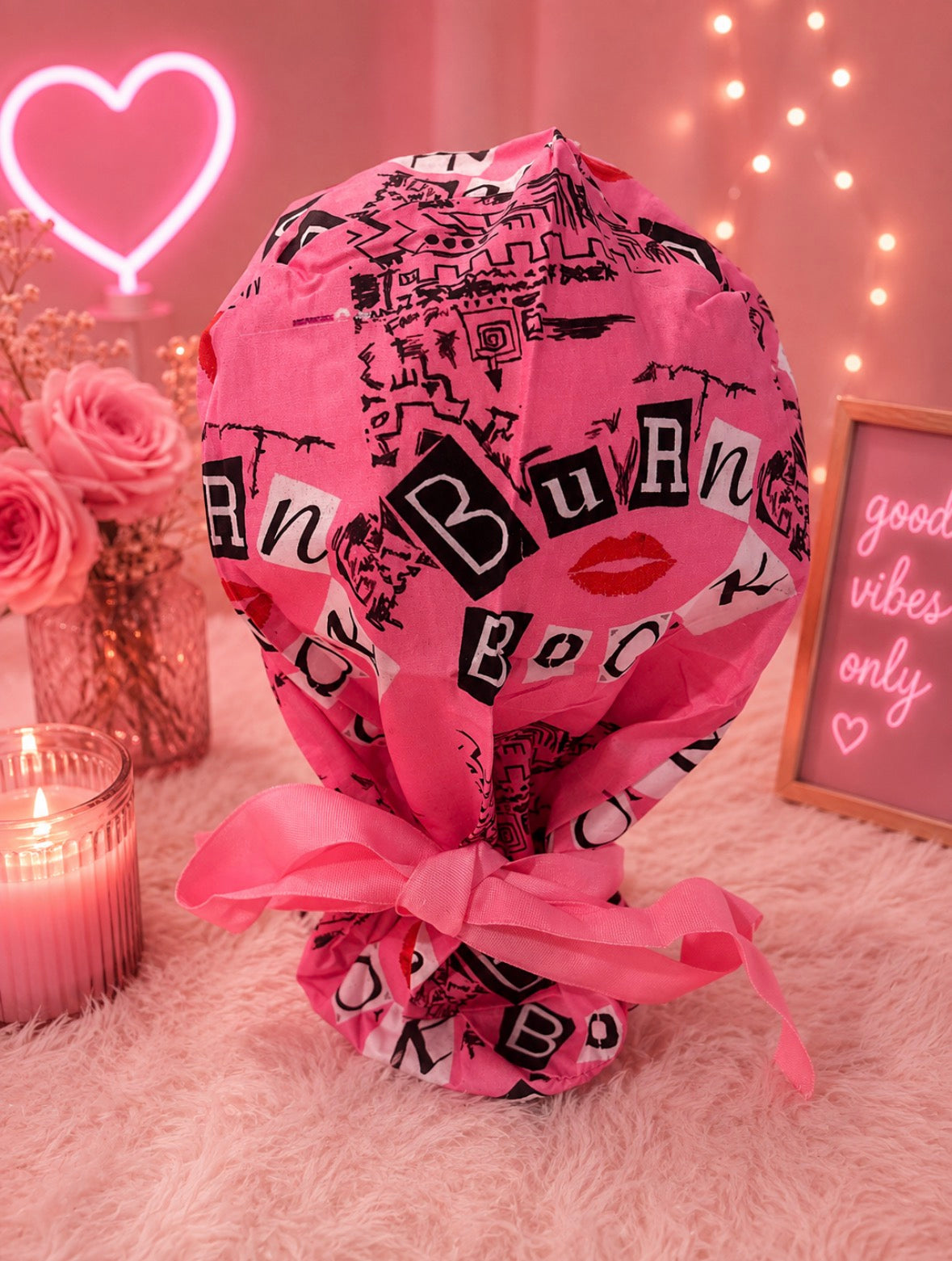 Burn Book Babe Ponytail Scrub Cap