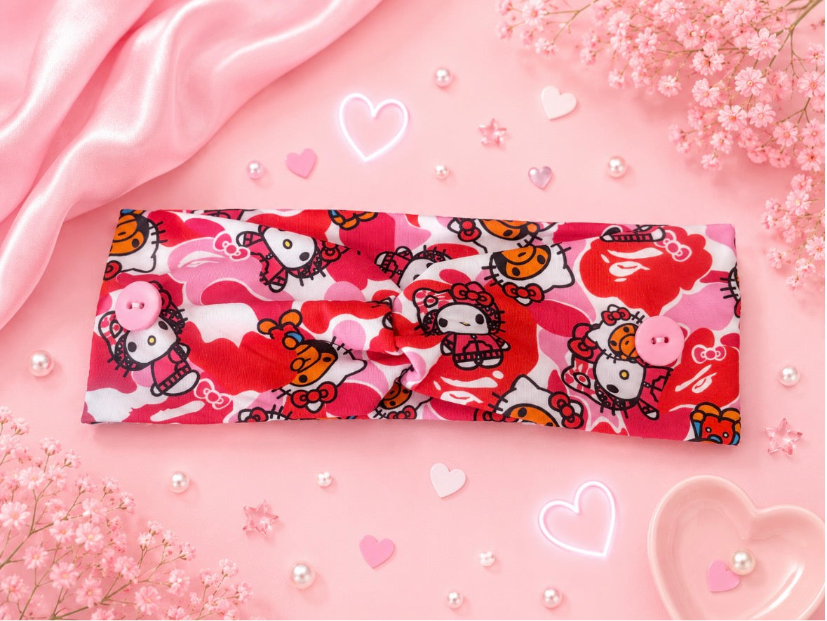 Pink Camo headband