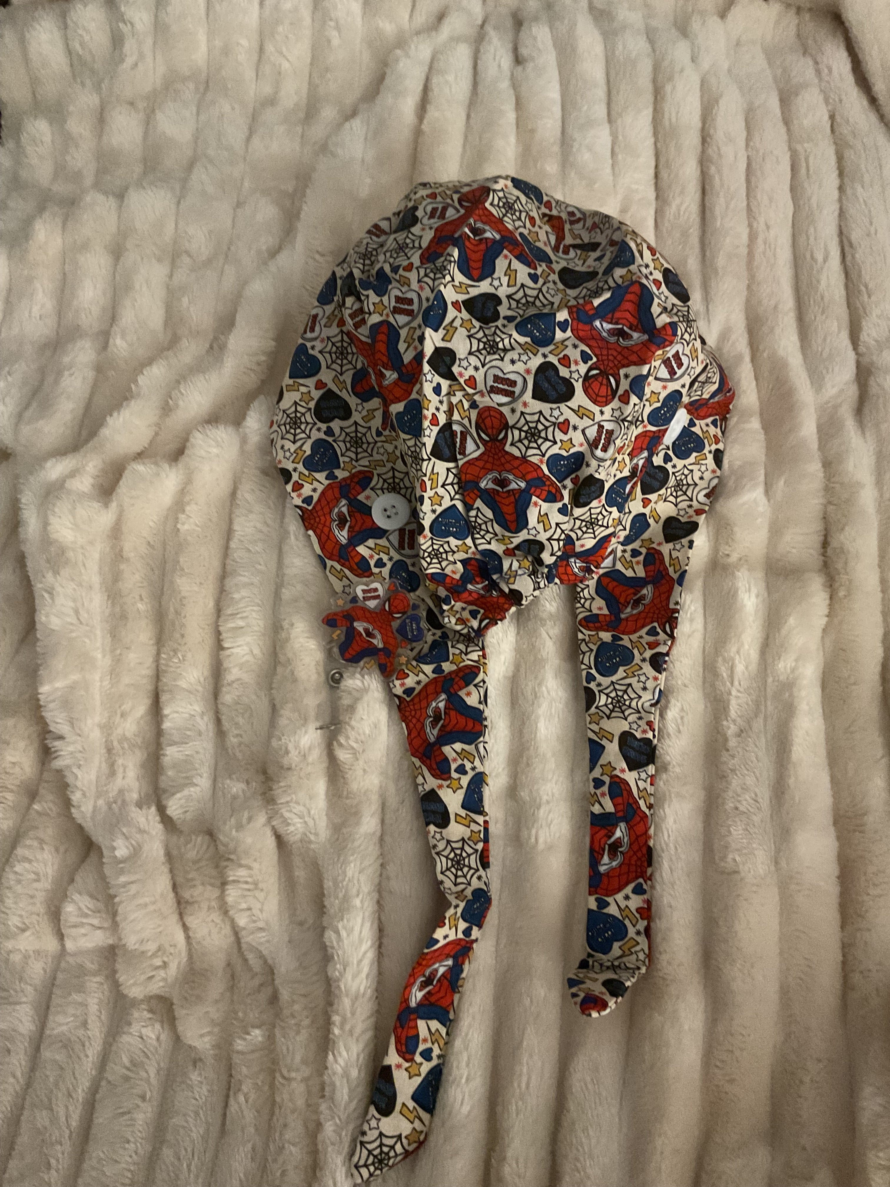 Masked Hero Scrub Cap and Badge Reel