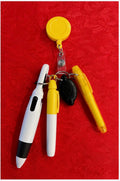 Sunflower Badge Reel Pen Set