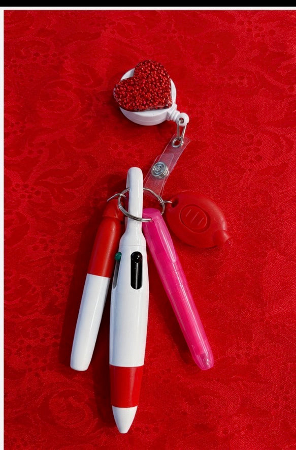Heartbeat Red Pen Set